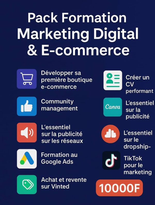 Pack Formation Marketing Digital et E-Commerce
