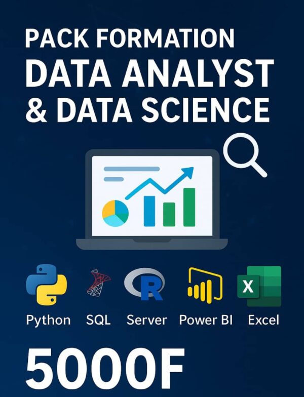 Pack complet Data Analyst et Data Science